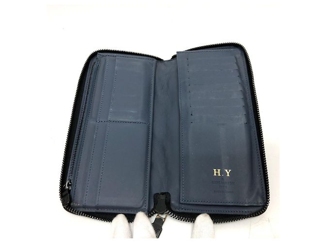 Louis Vuitton Monogram Shadow Zippy Wallet Vertical Navy blue - view 15