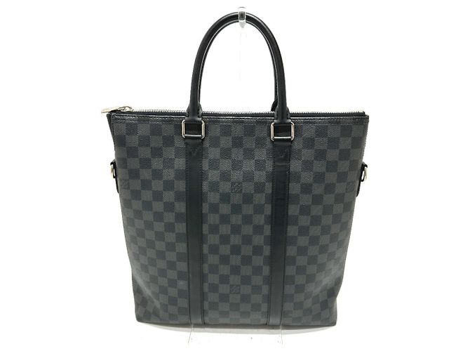 Borsa tote Anton Damier Graphite Louis Vuitton Nero - vista 2