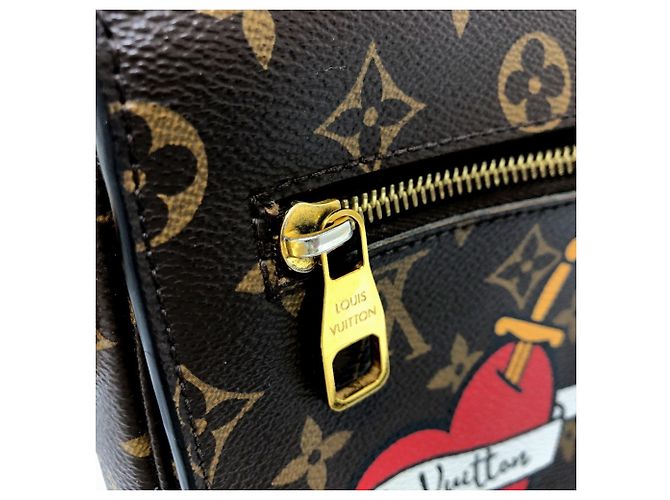 Borsa Louis Vuitton Pochette Metis MM Patches Marrone Multicolore Monogramma - vista 11