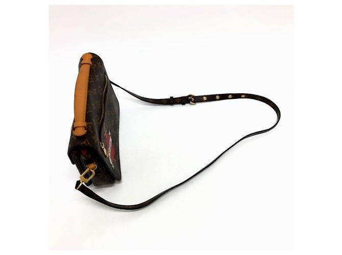 Borsa Louis Vuitton Pochette Metis MM Patches Marrone Multicolore Monogramma - vista 3
