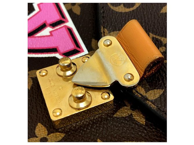Borsa Louis Vuitton Pochette Metis MM Patches Marrone Multicolore Monogramma - vista 4