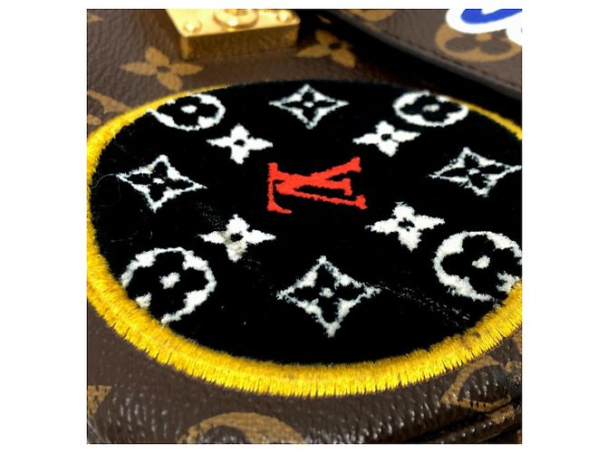 Borsa Louis Vuitton Pochette Metis MM Patches Marrone Multicolore Monogramma - vista 5