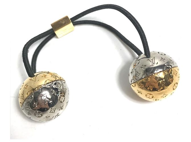 Accessorio per capelli Scrunchie Planet LV di Louis Vuitton Argento D'oro - vista 4