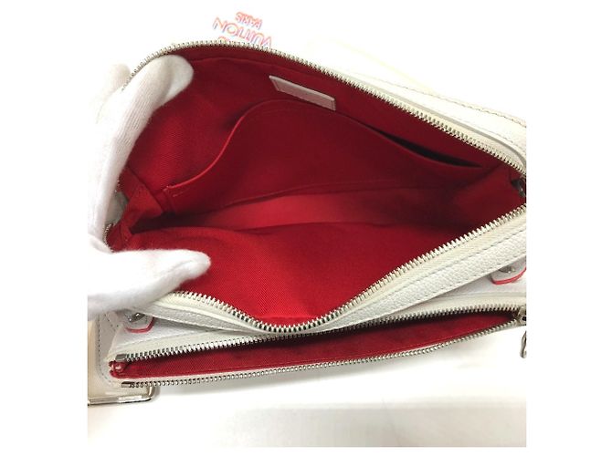 Borsa Messenger a Spalla Damier Giant Spray Trio di Louis Vuitton Bianco Giallo - vista 11
