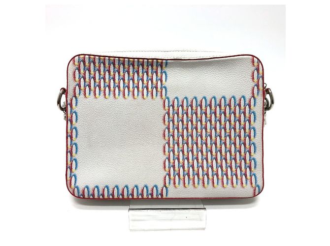 Borsa Messenger a Spalla Damier Giant Spray Trio di Louis Vuitton Bianco Giallo - vista 2