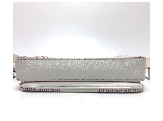 Borsa Messenger a Spalla Damier Giant Spray Trio di Louis Vuitton Bianco Giallo - vista 4