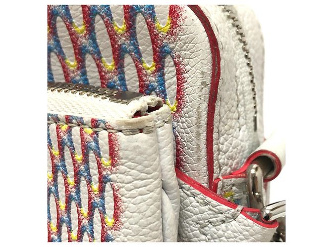 Borsa Messenger a Spalla Damier Giant Spray Trio di Louis Vuitton Bianco Giallo - vista 6