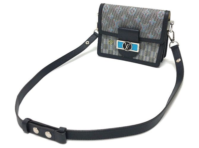Sac à bandoulière Mini Pop Dauphine de Louis Vuitton Bleu Multicolore - vue 12