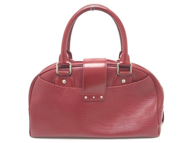 Bowling Borsa Boston Mini Montaigne GM in pelle Epi Louis Vuitton Rosso - vista 2
