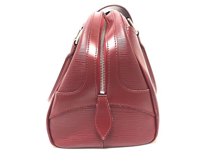 Bowling Borsa Boston Mini Montaigne GM in pelle Epi Louis Vuitton Rosso - vista 3