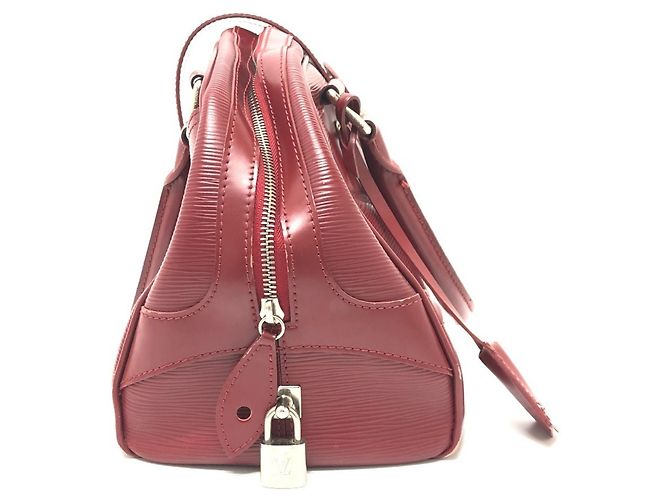 Bowling Borsa Boston Mini Montaigne GM in pelle Epi Louis Vuitton Rosso - vista 4