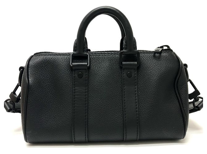 Bolso de Hombro Louis Vuitton Aerogram Keepall XS 2 Vías Negro - vista 3