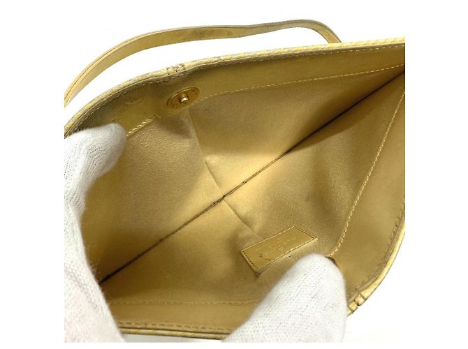 Borsa a Spalla Demilune Pochette Epi Louis Vuitton Beige - vista 13