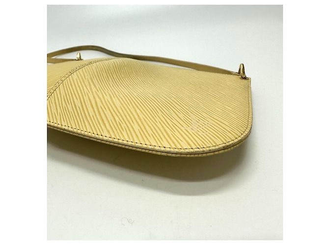 Borsa a Spalla Demilune Pochette Epi Louis Vuitton Beige - vista 4