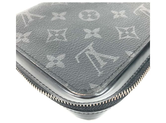 Louis Vuitton Monogram Eclipse Long Bill Wallet Black - view 6