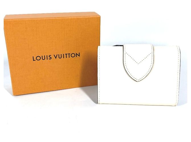 Billetera compacta tri-fold Pont Neuf Louis Vuitton Beige - vista 3