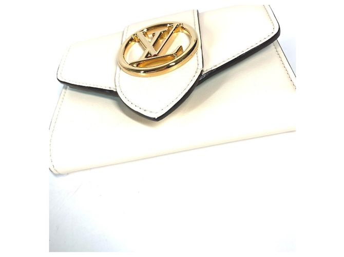Billetera compacta tri-fold Pont Neuf Louis Vuitton Beige - vista 5