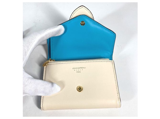 Billetera compacta tri-fold Pont Neuf Louis Vuitton Beige - vista 9