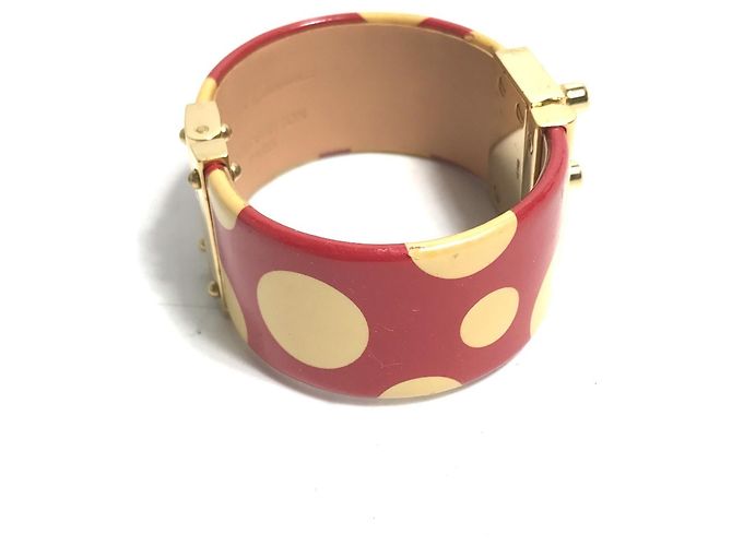 Bracciale Bangle a Pois Yayoi Kusama di Louis Vuitton Bianco Rosso - vista 4