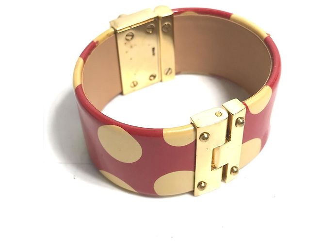 Bracciale Bangle a Pois Yayoi Kusama di Louis Vuitton Bianco Rosso - vista 5