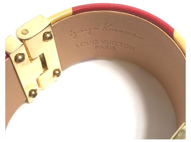 Bracciale Bangle a Pois Yayoi Kusama di Louis Vuitton Bianco Rosso - vista 6