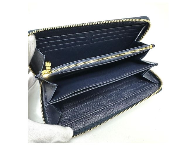 Louis Vuitton Monogram Jacquard Zippy Wallet Navy blue - view 7