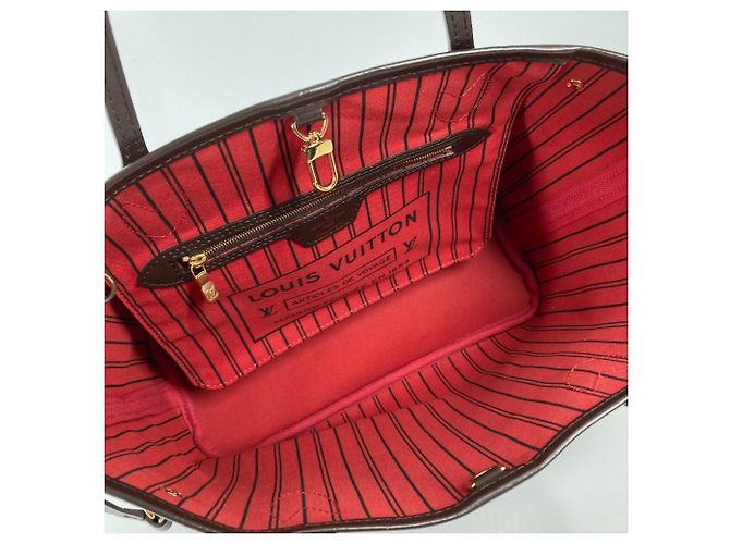 Borsa a Spalla Louis Vuitton Damier Neverfull PM Marrone Damier ebene - vista 14