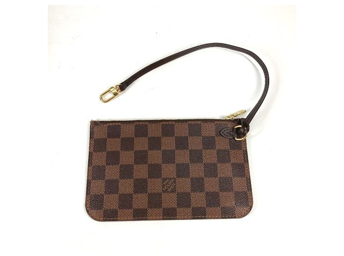 Borsa a Spalla Louis Vuitton Damier Neverfull PM Marrone Damier ebene - vista 15