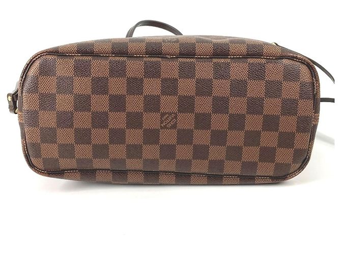 Borsa a Spalla Louis Vuitton Damier Neverfull PM Marrone Damier ebene - vista 4