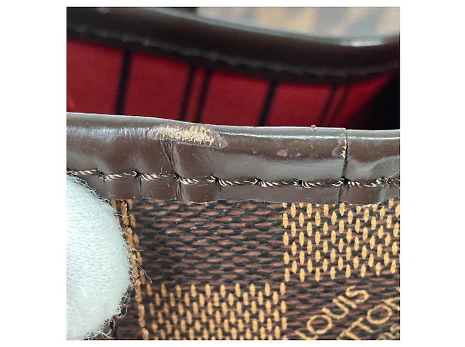 Borsa a Spalla Louis Vuitton Damier Neverfull PM Marrone Damier ebene - vista 5