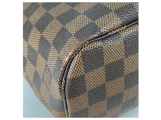 Borsa a Spalla Louis Vuitton Damier Neverfull PM Marrone Damier ebene - vista 6