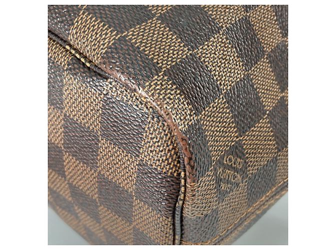 Borsa a Spalla Louis Vuitton Damier Neverfull PM Marrone Damier ebene - vista 7