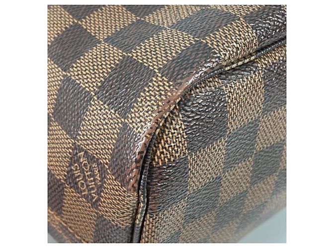 Borsa a Spalla Louis Vuitton Damier Neverfull PM Marrone Damier ebene - vista 8