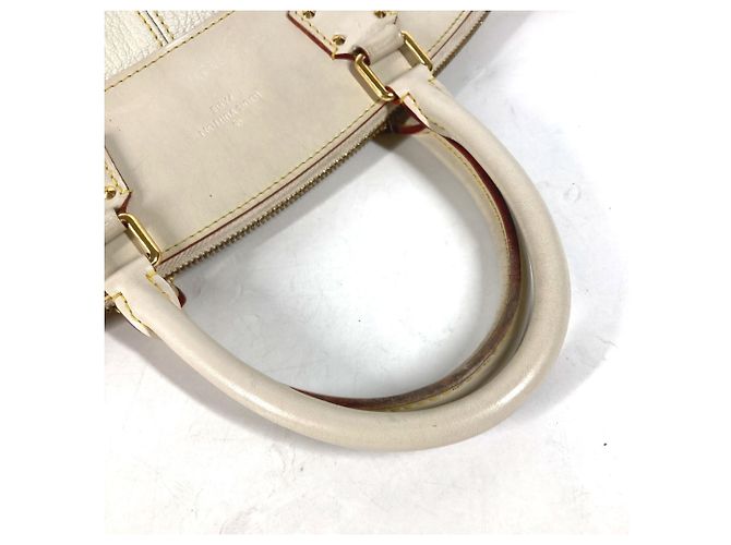 Borsa Tote Lockit MM Suhali di Louis Vuitton Bianco Giallo - vista 6