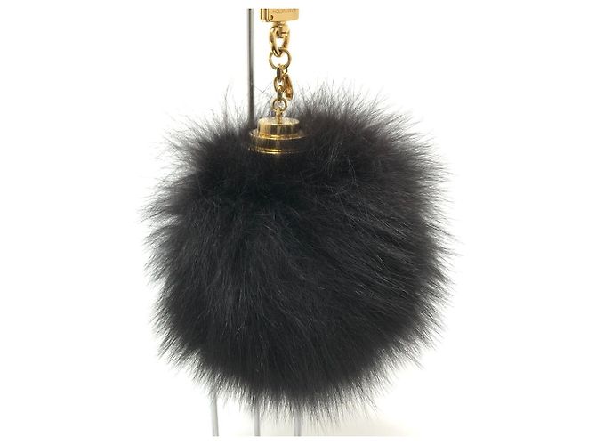 Portachiavi in peluche Fuzzy Bubble di Louis Vuitton Nero - vista 2