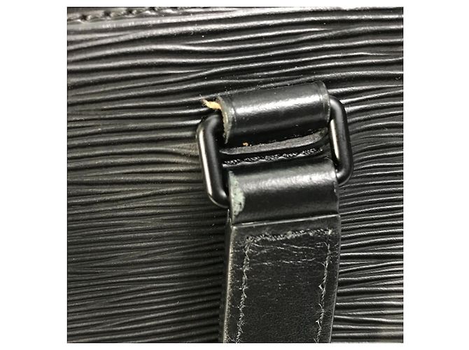 Borsa a Spalla 2 in 2 Epi Sac Plat Fold di Louis Vuitton Nero - vista 16