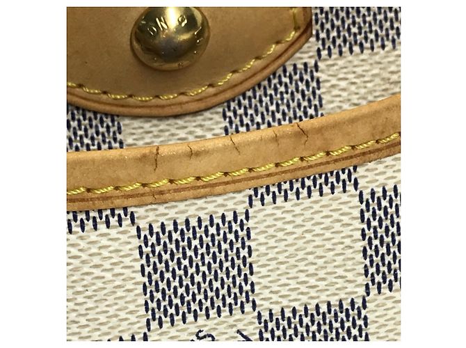 Borsa mini Boston Berkeley PM Damier Azur di Louis Vuitton Bianco - vista 11