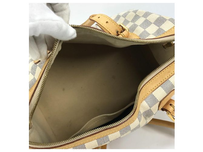 Borsa mini Boston Berkeley PM Damier Azur di Louis Vuitton Bianco - vista 12