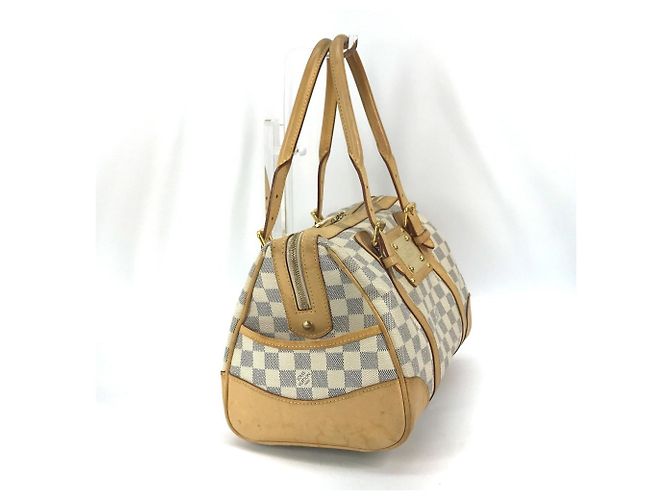 Borsa mini Boston Berkeley PM Damier Azur di Louis Vuitton Bianco - vista 3