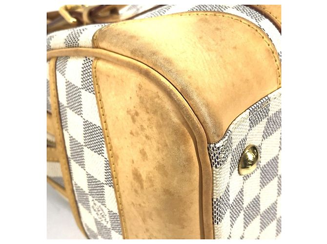 Borsa mini Boston Berkeley PM Damier Azur di Louis Vuitton Bianco - vista 7
