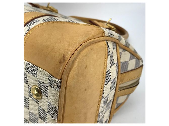 Borsa mini Boston Berkeley PM Damier Azur di Louis Vuitton Bianco - vista 8