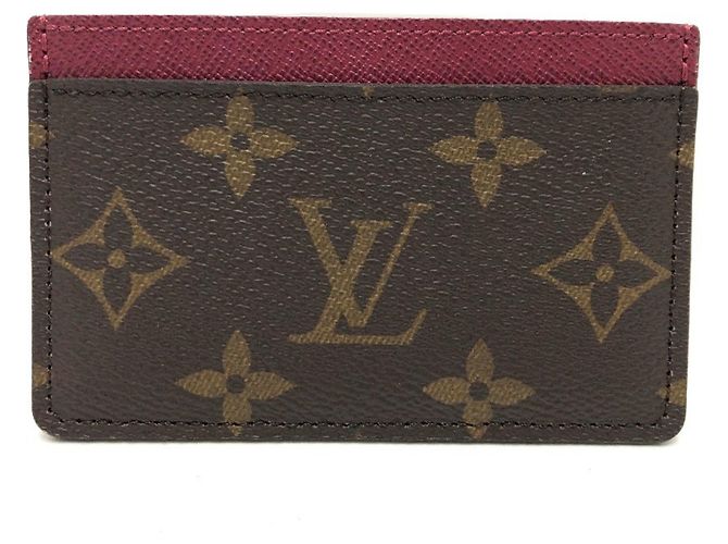 Tarjetero Monogram Louis Vuitton Fucsia - vista 2