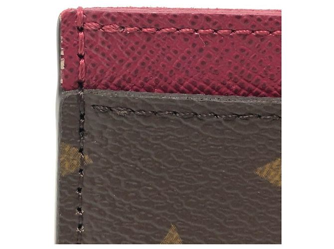 Tarjetero Monogram Louis Vuitton Fucsia - vista 5