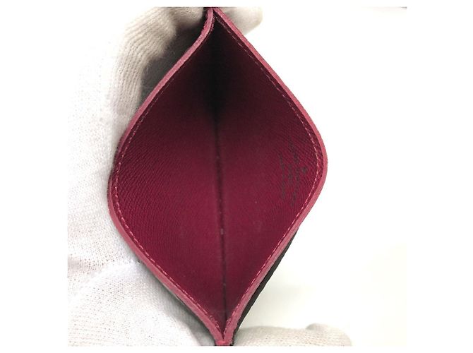 Tarjetero Monogram Louis Vuitton Fucsia - vista 6