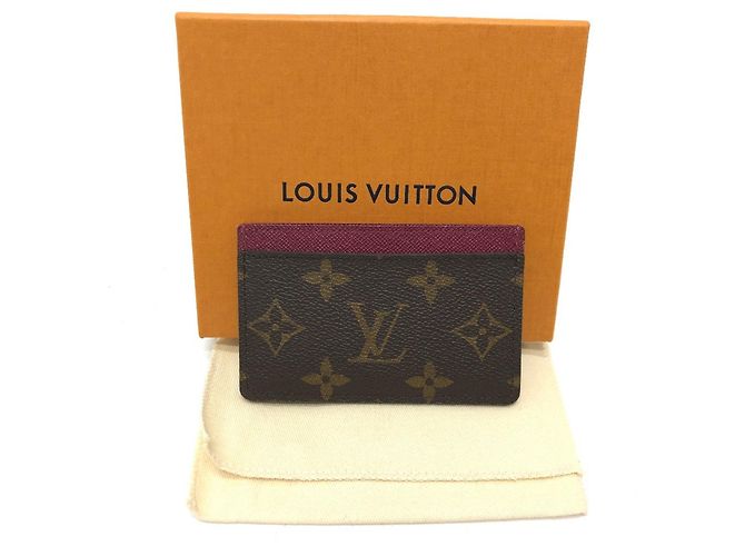 Tarjetero Monogram Louis Vuitton Fucsia - vista 9