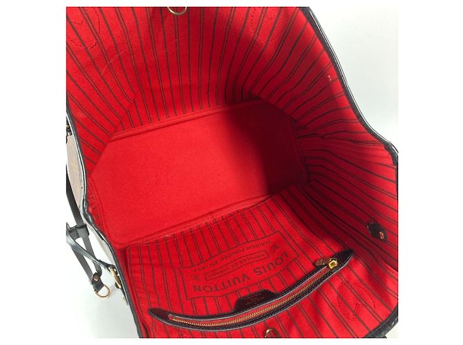 Borsa tote Neverfull MM My Monogram World Tour di Louis Vuitton Marrone Nero - Ansicht 12