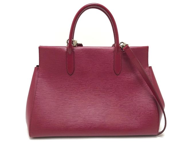 Borsa Marly MM in pelle Epi Louis Vuitton Fuschia - vista 2