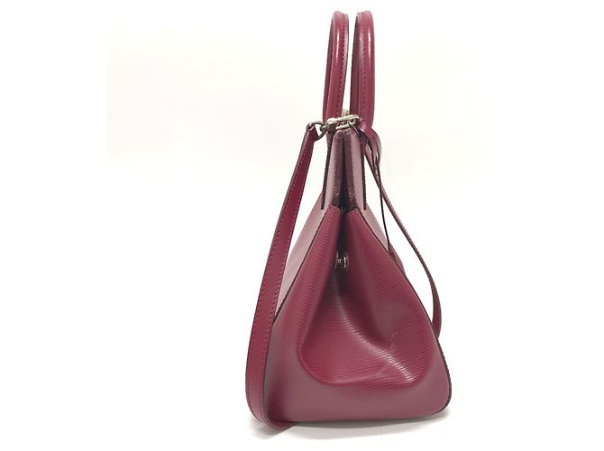 Borsa Marly MM in pelle Epi Louis Vuitton Fuschia - vista 3