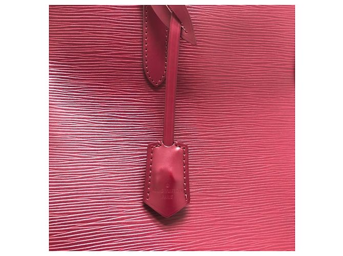 Borsa Marly MM in pelle Epi Louis Vuitton Fuschia - vista 7