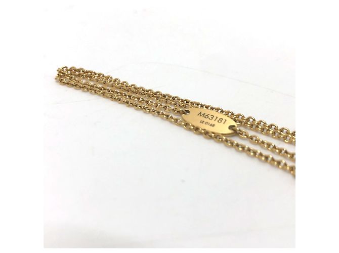 Collar Péndulo Esencial V Circle LV de Louis Vuitton Negro Dorado - vista 10
